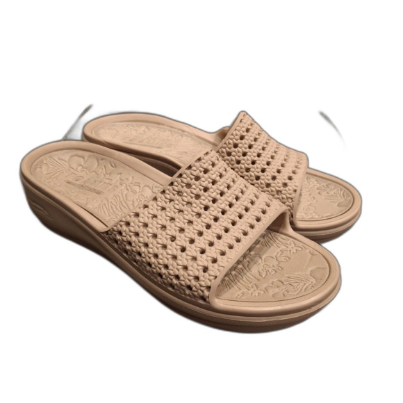 Skechers Foamies Arch Fit Ascend Darling Womens Rose Wedge Sandals Size 8 - Picture 1 of 8